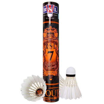 亚狮龙(RSL)羽毛球训练比赛训练用球稳定耐打RSL7号77速鸭毛12只装/桶	